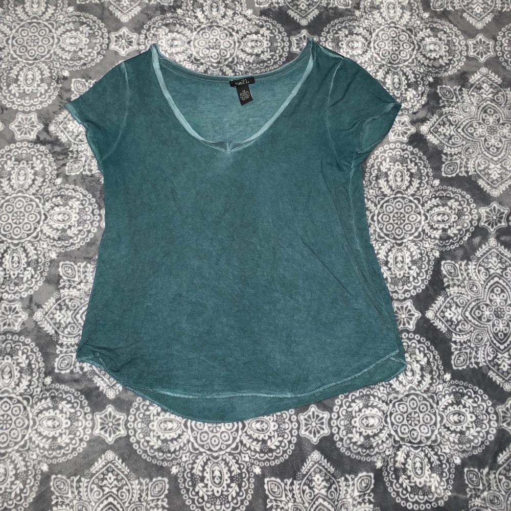 Teal shirt